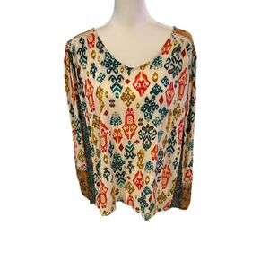 Farmers Market Long Sleeve Top Large